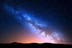 银河系,夜晚,地形,色彩鲜艳,星星,星座,天空,美,星系,水平画幅