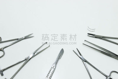 分离着色,白色背景,医疗工具,解剖刀,水平画幅,金属,泰国,不锈钢,医疗流程