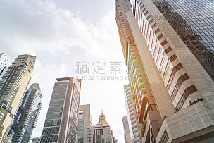 新加坡,cbd,十字路口,正下方视角,商务,城市生活,现代,著名景点,商业金融和工业,窗户