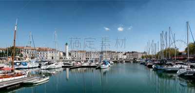 海港,法国,拉罗谢尔,风景,水,天空,水平画幅,无人,古老的,大西洋