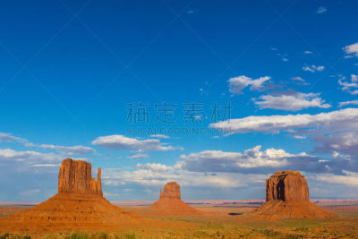 风景,亚利桑那,纪念碑山谷,自然美,在下面,热,光,天空,岩层,北美