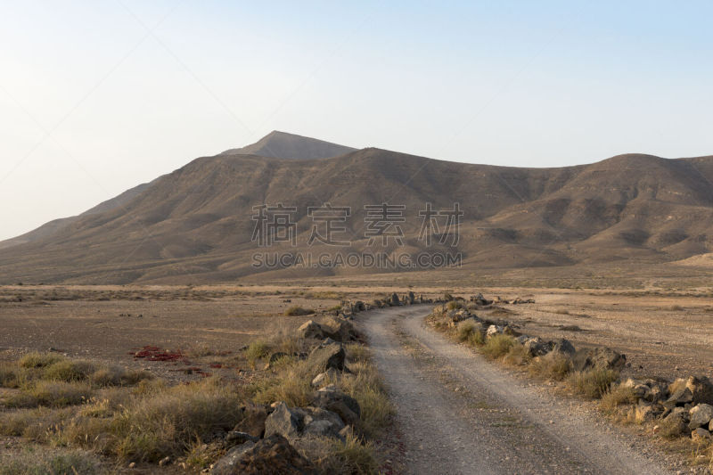 土路,蒙大拿州,背景,自然,兰萨罗特岛,水平画幅,地形,贫瘠的,无人,路