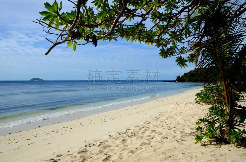 海滩,mamanuca islands,斐济,天空,度假胜地,水平画幅,沙子,无人,南太平洋,夏天