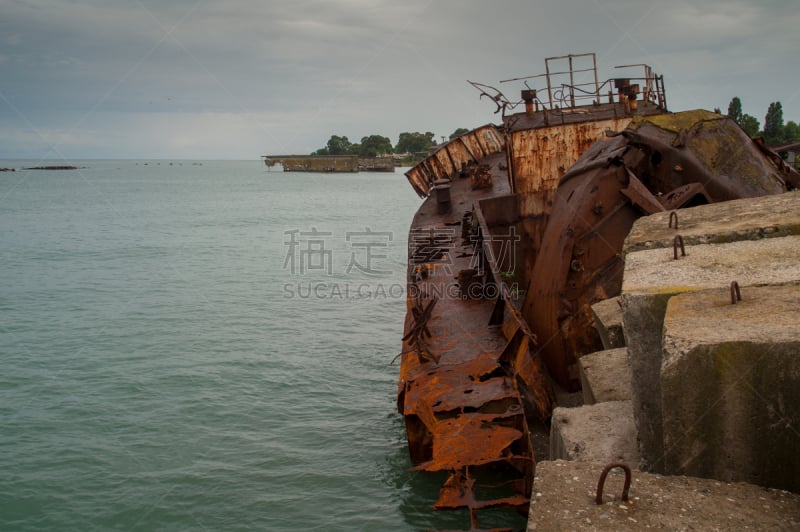 海景,黑海海岸,云,苏呼米,自然美,海岸线,波浪,岩石,水湾,天空