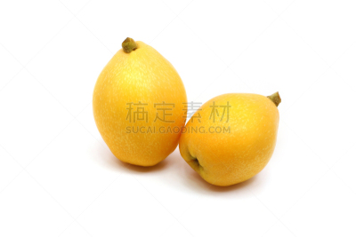 枇杷,分离着色,白色,水平画幅,水果,无人,生食,白色背景,背景分离,两个物体