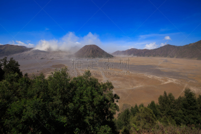 婆罗摩火山,山,火山,泗水,滕格尔火山,bromo-tengger-semeru national park,东爪哇,火山喷口,水平画幅,火山地形