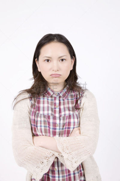 生气,女人,垂直画幅,室内,底片,日本,一个人,人,成年的,摄影