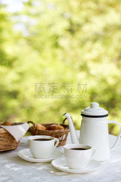 早餐,避暑圣地,喉咙痛,露天咖啡馆,垂直画幅,芳香的,热饮,膳食,夏天,咖啡
