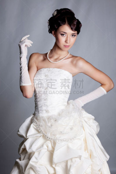 肖像,新娘,垂直画幅,美,美人,纯净,女子晚礼服,白人,仅成年人,青年人