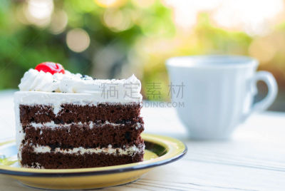 巧克力,巧克力蛋糕,分离着色,白色,巧克力慕斯,水平画幅,无人,不健康食物,2015年,蛋糕