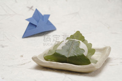 橡叶麻糬,化石盔,儿童节,年糕,掸子,水平画幅,甜点心,甜食,折纸工艺