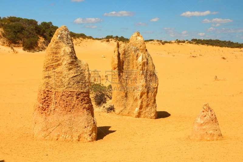 石峰沙漠,澳大利亚,cervantes,石林,西澳大利亚,偏远地区,水平画幅,沙子,石灰石,旅行者