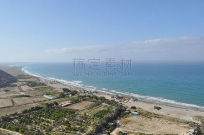 海滩,利马索尔,塞浦路斯,俄亥俄河,水,天空,水平画幅,云,沙子,无人
