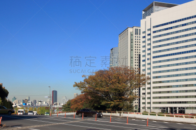 建筑外部,品川站,城镇景观,水平画幅,建筑,秋天,无人,日本,户外,城市