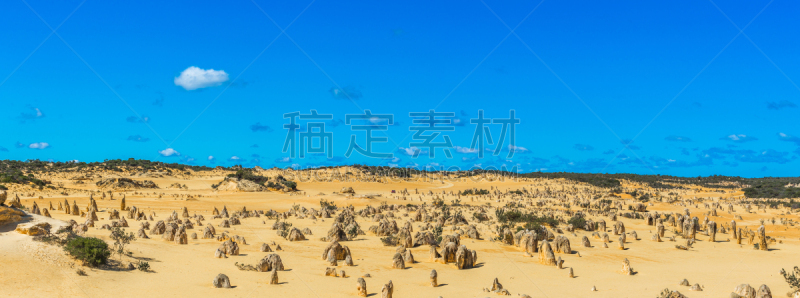 澳大利亚,尖峰,西澳大利亚,水平画幅,地形,无人,全景,户外,石峰沙漠,石头