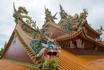 寺庙,九份,瓦,灵性,水平画幅,建筑,瓷砖,龙,屋顶,亚洲