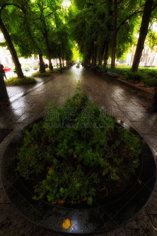 奥斯陆,大门,垂直画幅,无人,夏天,户外,斯堪的纳维亚半岛,都市风景,树林,著名景点