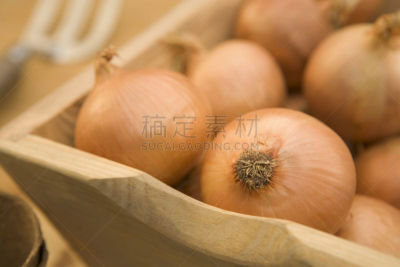 浅筐,木制,洋葱,自然,图像聚焦技术,选择对焦,水平画幅,食品杂货,水果,无人
