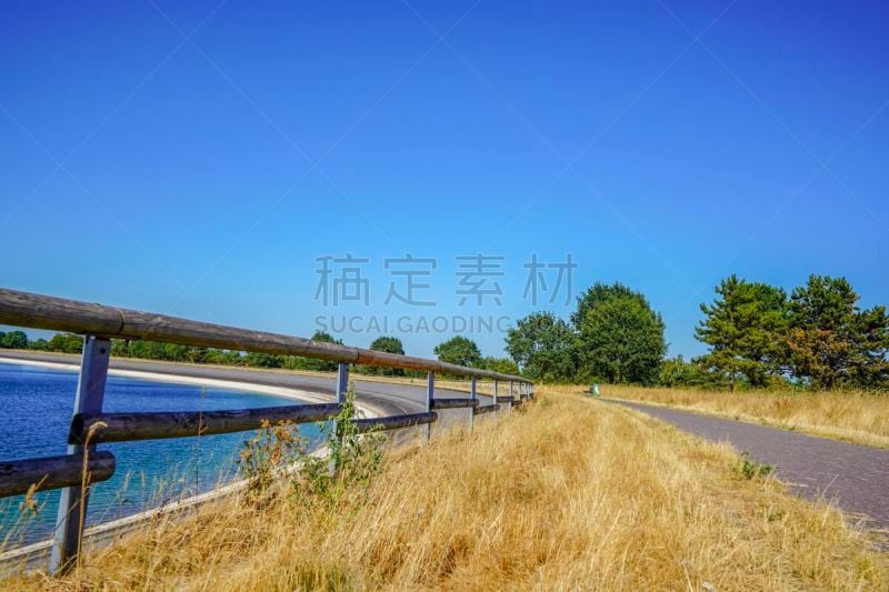 水库,风景,水,夏天,德国,地形,热,农业,热带气候,塑胶