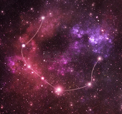 北冕座,星座,天空,星系,水平画幅,夜晚,无人,绘画插图,星云,明亮