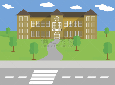 学校操场,学校,背景,人行横道,草皮,高中,美术工艺,景观设计,草