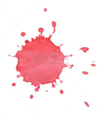 点状,分离着色,白色背景,红色,垂直画幅,式样,图像特效,形状,无人,墨水