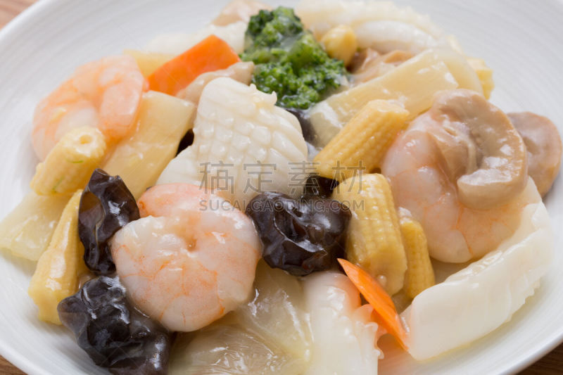 面馆,青椒,水平画幅,无人,膳食,木耳,猪肉,摄影,炒菜