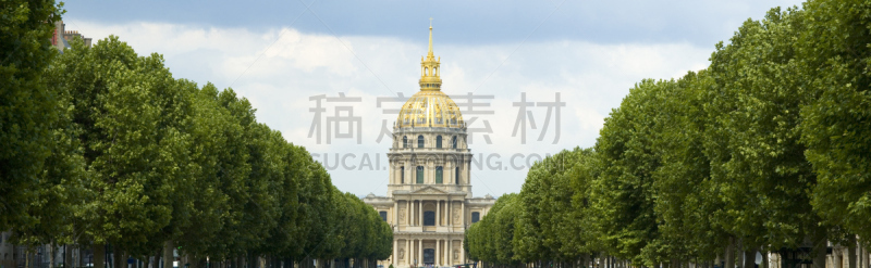 莱斯恩范李德斯城区,圆顶建筑,巴黎,食管下括约肌,墙帷,林荫大道,掸子,水,公园,水平画幅