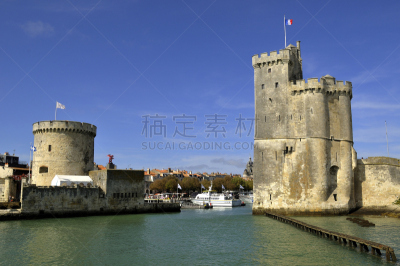 拉罗谢尔,海港,滨海夏朗德省,水平画幅,建筑,无人,欧洲,大西洋,要塞,船