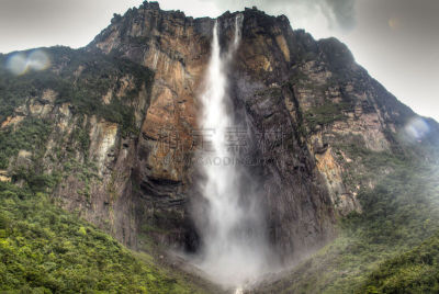 canaima,国家公园,天使瀑布,玻利瓦尔省,水,公园,气候,水平画幅,瀑布,夏天