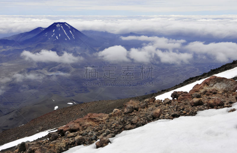 新西兰,鲁瓦皮胡山火山,阿尔卑斯山脉,山,哈卡舞,加里穿越,鲁阿佩胡山,瑙鲁赫伊山,冰隙