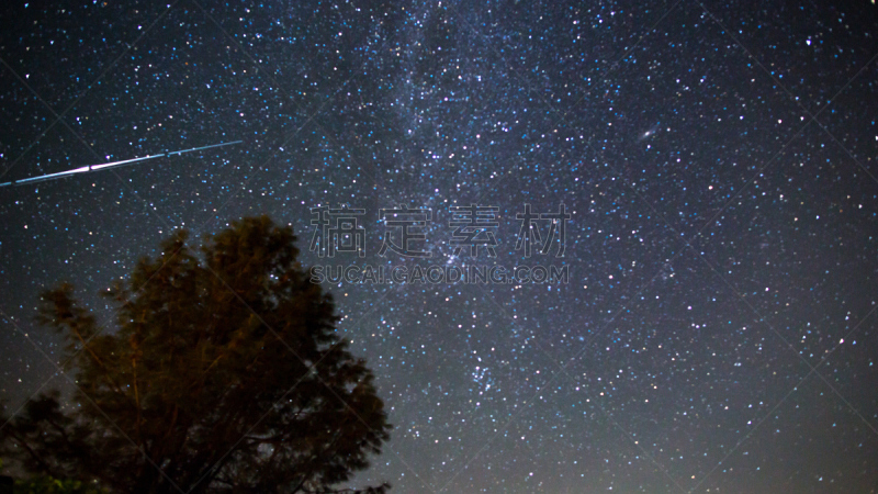 天空,夜晚,火炬塔,铱,留白,美国,星迹,水平画幅,星星,无人