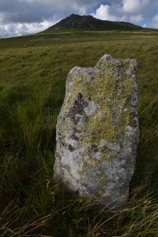 石圈,bodmin moor,垂直画幅,停泊的,旷野,摩尔人风格,花岗岩,康沃尔,风化的,无人