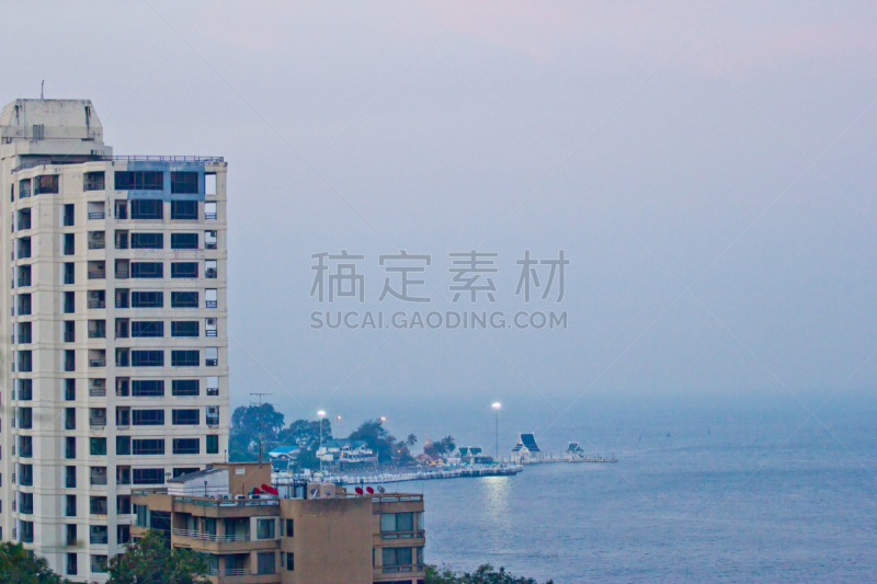 泰国,海湾,航拍视角,自然,建筑外部,摩泽尔海湾,城镇,海港,风景,图像