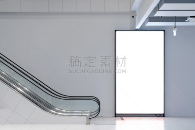 模板,空白的,人造空间,电动扶梯,留白,灯箱,居住区,发展