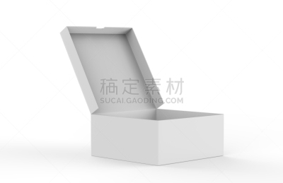 绘画插图,盒子,开着的,三维图形,白色背景,分离着色,留白,水平画幅,形状,器材箱