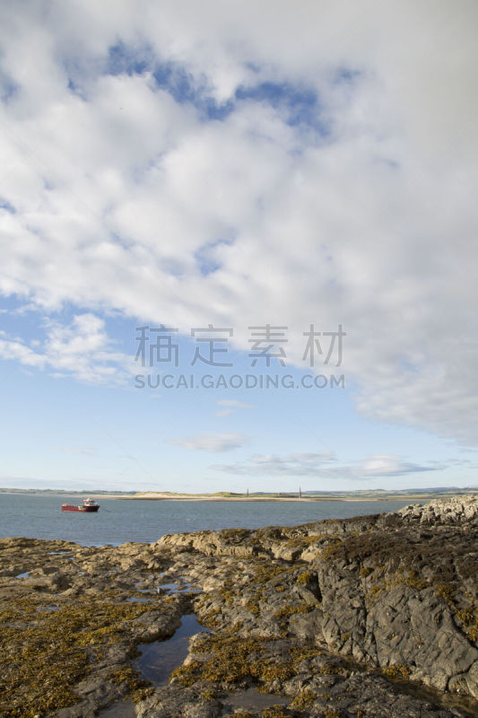 英格兰,琳第斯法纳,海滩,海岸地形,自然,垂直画幅,天空,地形,岩石,无人