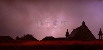 天空,暴风雨,水平画幅,能源,夜晚,无人,职权,噪声,云景