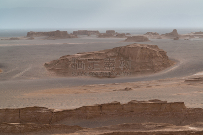 伊朗,沙漠,天空,水平画幅,山,沙子,无人,岩层,夏天,户外