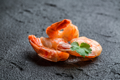 海产,特写,石头,清新,留白,水平画幅,无人,嫩煎食品,挪威海蜇虾,明虾