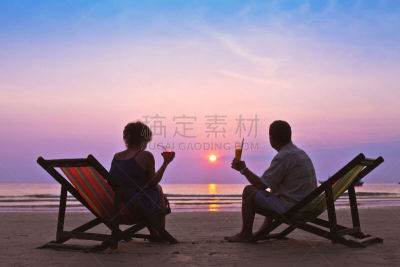 海滩,异性恋,天空,留白,休闲活动,鸡尾酒,健康,含酒精饮料,夏天,饮料