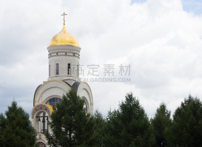 莫斯科,saint george,胜利公园,公园,水平画幅,山,建筑,符号,波克洛纳亚山