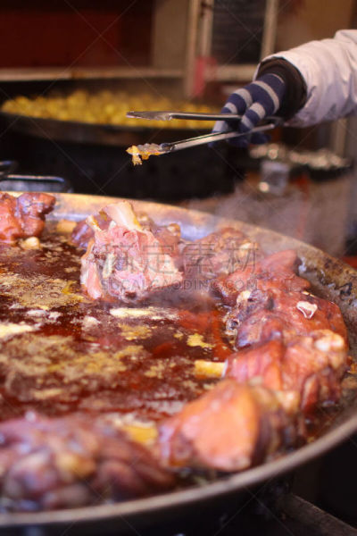 动物骨,肉,薯条,钳夹,热,柴火,事件,手套,部分,烤牛肉