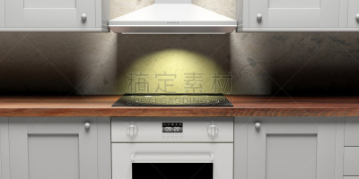 烤炉,厨房,绘画插图,风帽,正面视角,柜子,三维图形,照明设备,灰色,希腊