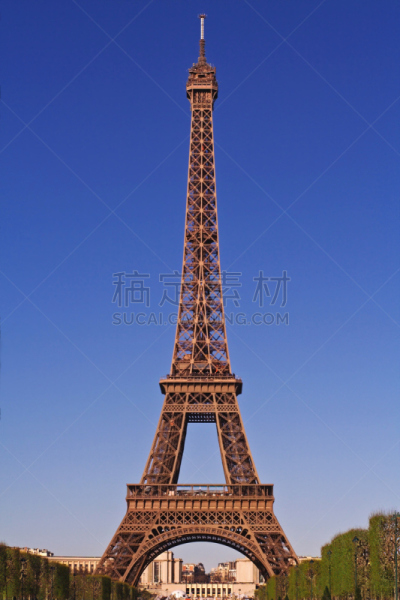 埃菲尔铁塔,挪威枫,投卡德侯区,塞纳河,垂直画幅,纪念碑,天空,无人,当地著名景点