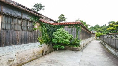 船,都市风景,加贺市,格林威治村,石川,城镇景观,褐色,水平画幅,绿色,建筑