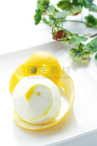 水果,柑橘属,熟的,垂直画幅,部分,白色,无人,日本,白色背景,葡萄柚