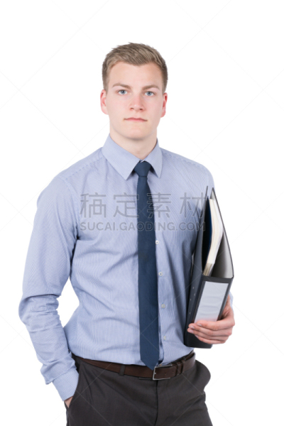 青年人,活页夹,男人,垂直画幅,办公室,衬衫,档案管理员,白人,男商人,文档