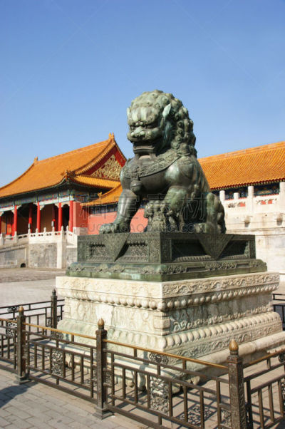 青铜,北京,雕像,狮子,铁灰色,垂直画幅,天空,艺术,无人,符号