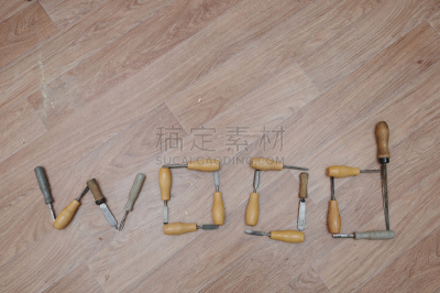木制,单词,文字,凿子,车床,水平画幅,手艺,特写,钢铁,生锈的